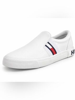 Tommy Hilfiger TWFIN2 White Multi Slip-On Sneakers Women’s Size 8M